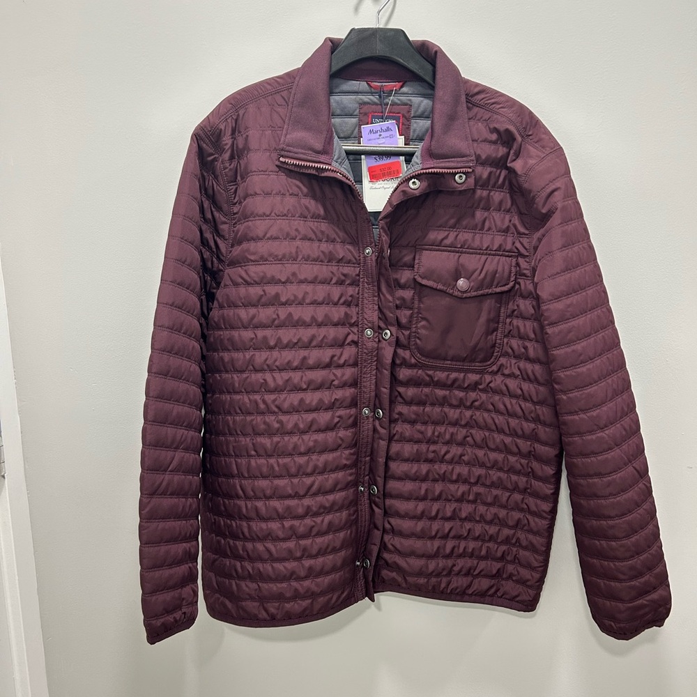 UNTUCKit Men's pardina maroon Quilted Jacket